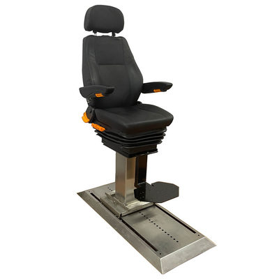 Stainless Steel Long Slide Rail Marine Patrol Speed Boat Static Seats With Pedal Plate