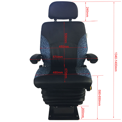 Mechanical Suspension Electronic Control Equipment Operating Console Operator Seat