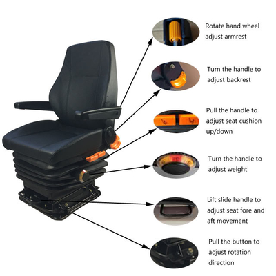 Mechanical Suspension Coal mine Equipment Subway Bullet Train Driver Seat