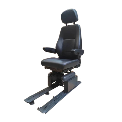 Static Seat Height Adjustable Boat Driver Seat With Armrest Headrest Extension Rail