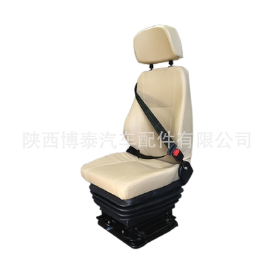 Backrest Adjustment Staic Seat With Three Point Safety Belt For Construction Machinery