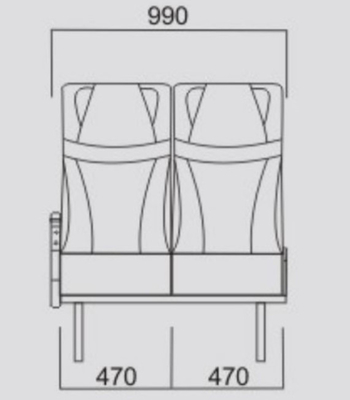 Tour Boat Passenger Luxury Seat Marine Reclining Passenger Seat