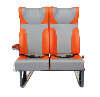 Single or Mix Color Bus Seats with Safety Belt Customizable PU Material