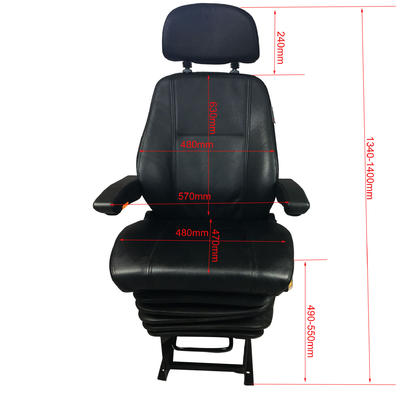 Mechanical Suspension Seats For Railway Train With Weight Adjustment Headrest