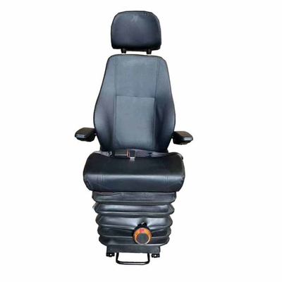 Custom Height Adjustable Mechanical Shock Absorption Tower Crane Driver Seat with 3 Gears Head Restraint Black