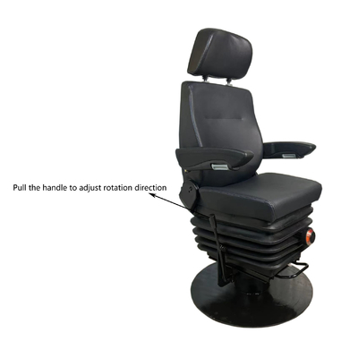 360 Swivel Train Seat With Mechanical Suspension Horizontal Adjustment Front 105mm Rear 120mm Product Model M801-83