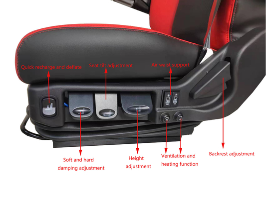 Air Suspension Seat A800 ODM / OEM Design High Performance Driver Seats For Bus