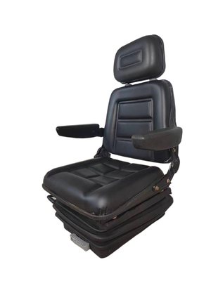 Universal Suspension Forklift Seat With Adjustable Angle Back For Forklift Tractor Excavator