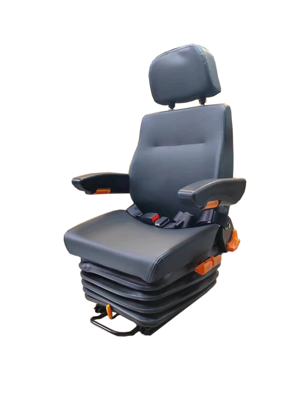 Air Suspension Construction Vehicle Seat For Tank Truck With 60mm Height Adjustment