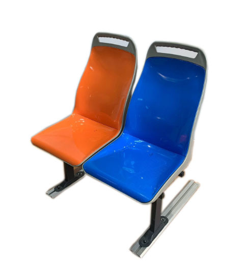 Marine Ship ABS Plastic Passenger Seats with Fixed Backrest and Single Color Option