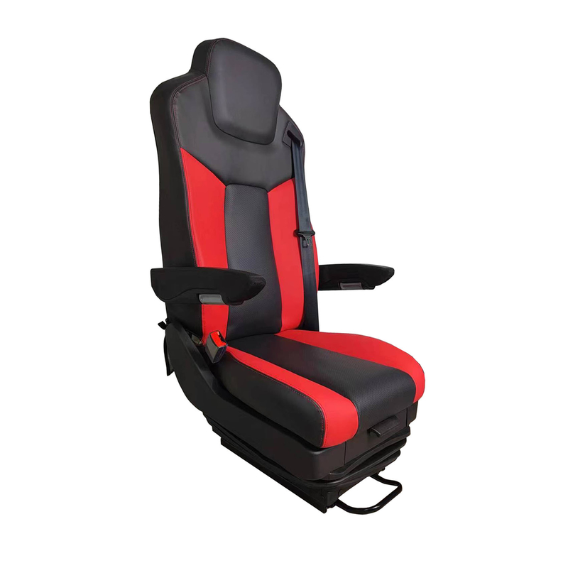 Truck Driver Seat Air Suspension Seat for Volvo Comfortable Black and Red PU