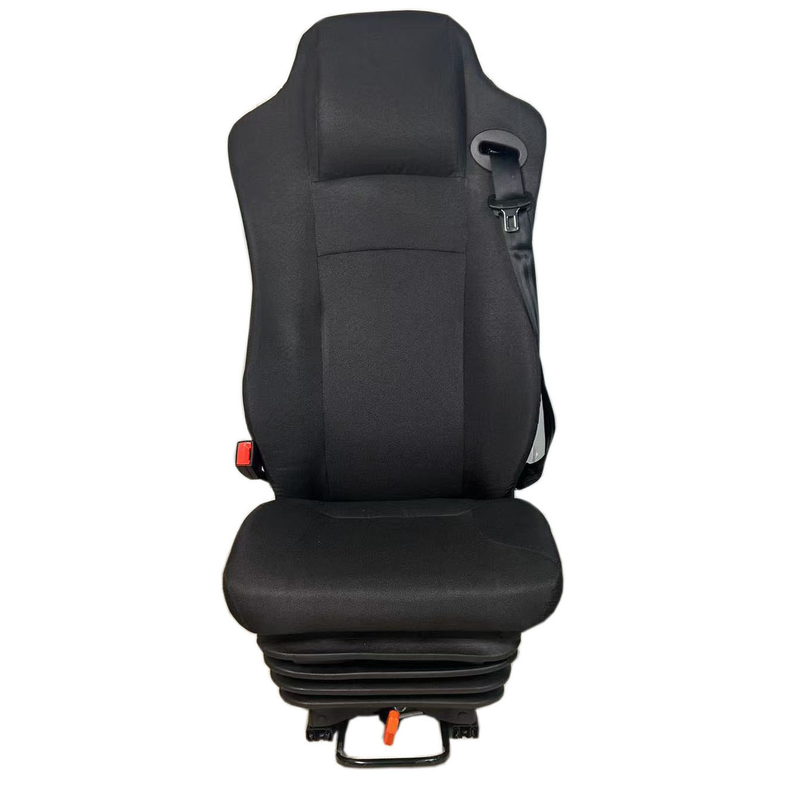 Heavy Duty Breathable Black PU Leather Fabric Suspension Seat for Comfortable and Durable Seating