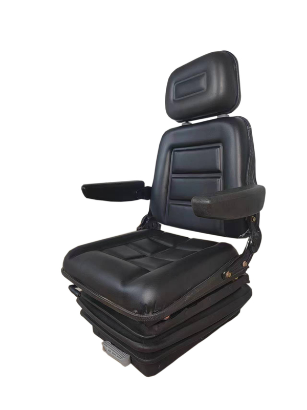 Universal Suspension Forklift Seat With Adjustable Angle Back For Forklift Tractor Excavator